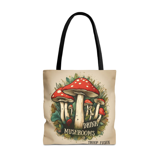 Drink Mushrooms Tote Bag