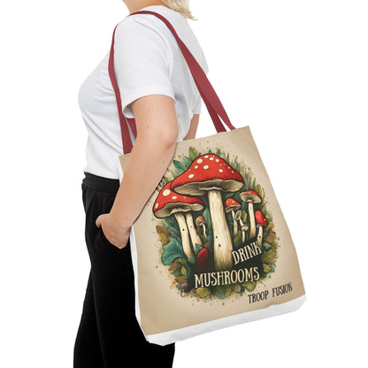 Drink Mushrooms Tote Bag