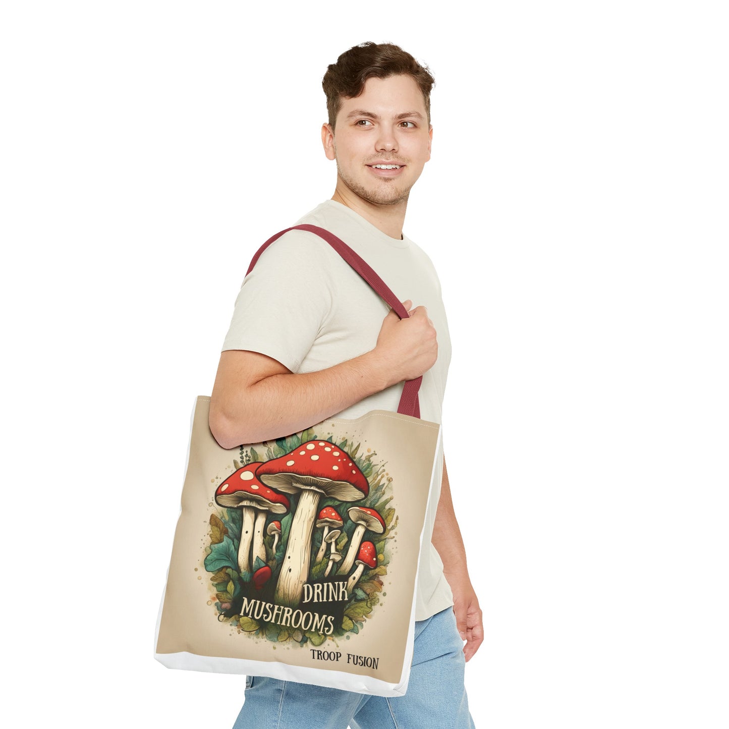 Drink Mushrooms Tote Bag