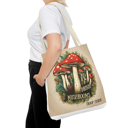 Drink Mushrooms Tote Bag